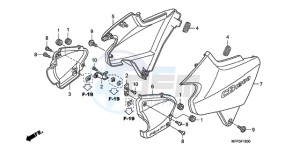 CB1300SA9 SI / ABS BCT MME TWO TY2 drawing SIDE COVER