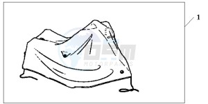 CBF1000 drawing BODY COVER XL HONDA LOGO