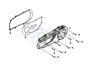 FIDDLE III 125I (XA12W2-EU) (L7-M0) (E4) drawing CRANKCASECOVER LEFT