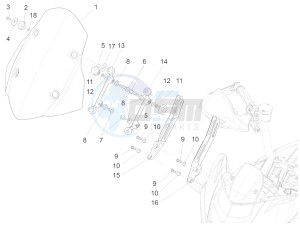 ETV 1200 Caponord Rally USA USA drawing Windshield