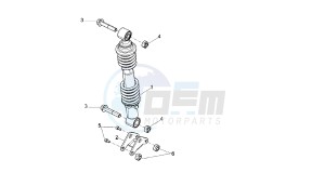 VARIANT SPORT - 125 CC VTHSG000 4T E3 drawing REAR SHOCK ABSORBER