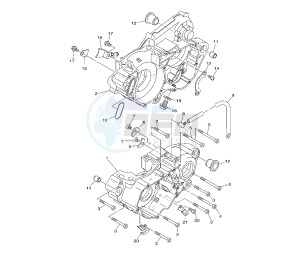 YZ LC 250 drawing CRANKCASE