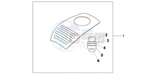 XL1000V9 F / CMF drawing TANK PROTECTION COVER