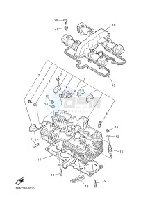 XJR1300C XJR 1300 (2PN3) drawing CYLINDER HEAD