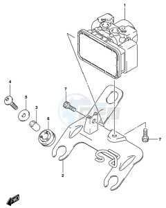 GSX-R1000 ARZ drawing HYDRAULIC UNIT (GSX-R1000AL8 E21)