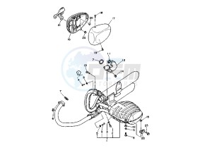 XV VIRAGO 535 drawing EXHAUST