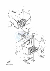 YFM700FWAD GRIZZLY 700 EPS (BFEG) drawing STAND & FOOTREST