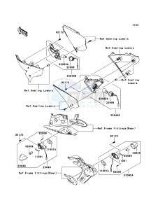 NINJA ZX-6RR ZX600-N1H FR GB XX (EU ME A(FRICA) drawing Turn Signals