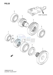 AN650 (E2) Burgman drawing SHAFT COUNTER IDLER