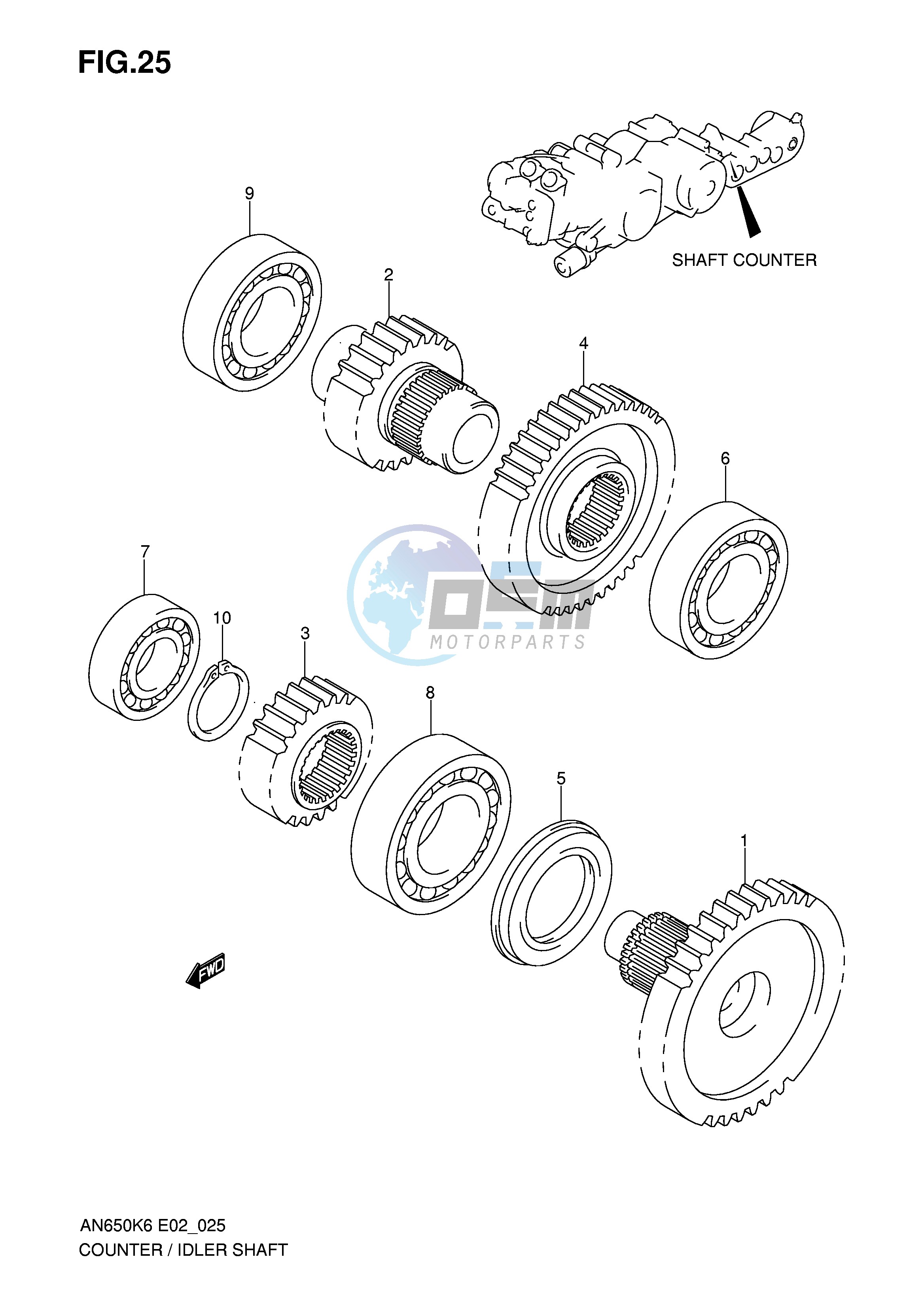 SHAFT COUNTER IDLER