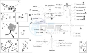 Shiver 750 USA USA drawing Electrical system I