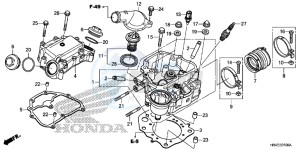 TRX500FE2H Europe Direct - (ED) drawing CYLINDER HEAD