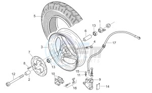 SR 50 H2O drawing Front wheel