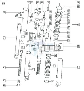 CLASSIC_25-45kmh_Y-K2 50 Y-K2 drawing Front fork