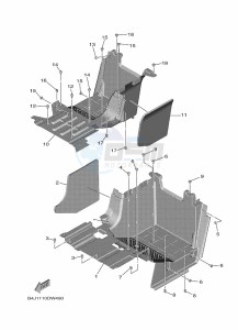 YXF1000EWS YX10FRPSN (B4JC) drawing STAND & FOOTREST 2