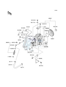 KAF 950 F [MULE 4010 DIESEL 4X4] (F9F-FAF) F9F drawing FUEL INJECTION