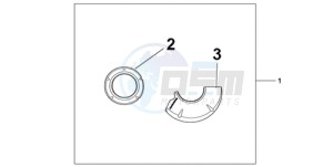 CBR1000RAA France - (F / ABS CMF HRC) drawing CARBON CRANKCASE COVER SET