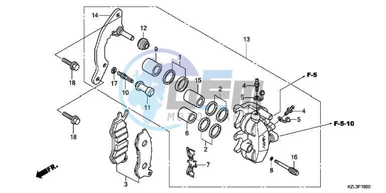 FRONT BRAKE CALIPER