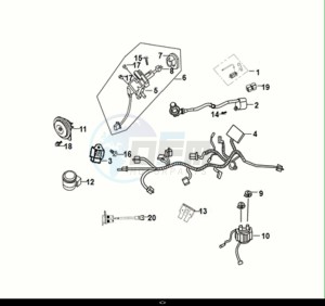 JET 14 50 (XC05W2-EU) (E5) (M1) drawing WIRE HARNESS