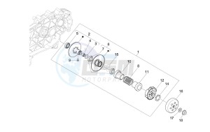 Liberty 150 4t 2v ie e3 (Vietnam) drawing Driven pulley