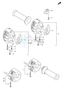 GS500E (E2) drawing HANDLE SWITCH