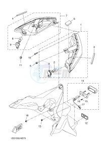 YP250R X-MAX 250 (2DL1 2DL1 2DL1 2DL1) drawing TAILLIGHT