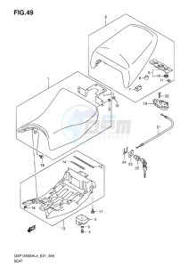 GSF-1250S ABS BANDIT EU drawing SEAT