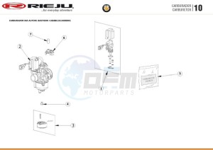 BYE-BIKE-WHITE drawing CARBURETTOR UBJBB1101H000001 ---