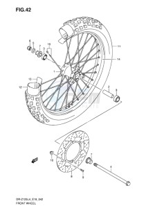 DR-Z125L EU drawing FRONT WHEEL