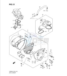 VZ800L0 drawing AIR CLEANER