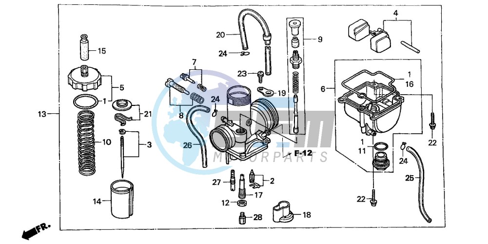 CARBURETOR (CR85R3,4/RB3,4)