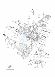 XTZ690 TENERE 700 (BEH3) drawing FRAME