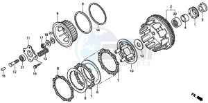 CBF600NA drawing CLUTCH