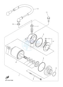 WR250R (32DT 32DS 32DU) drawing STARTING MOTOR