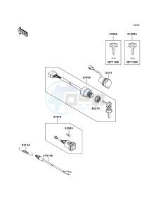 MULE_610_4X4 KAF400A8F EU drawing Ignition Switch