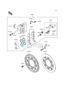 KX 125 K [KX125] (K3) [KX125] drawing FRONT BRAKE