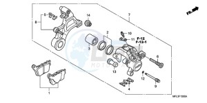 CBR1000RA9 E / ABS MKH REP drawing REAR BRAKE CALIPER