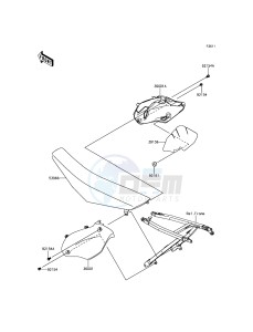 KX250F KX250ZFF EU drawing Side Covers