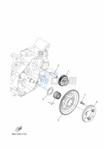 XSR125 MTM125 (BFG1) drawing STARTER CLUTCH