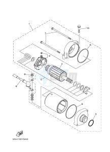 YXR700F YXR7FSPD RHINO 700 SPORTS EDITION (1RBM 1RBN 1RBP) drawing STARTING MOTOR