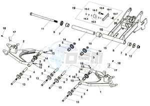 TRACKRUNNER 200 drawing SUSPENSION - REAR FORK