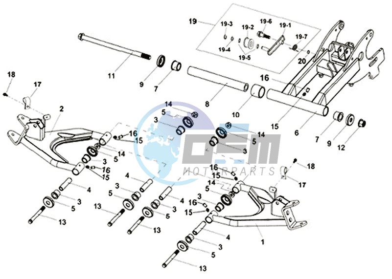 SUSPENSION - REAR FORK