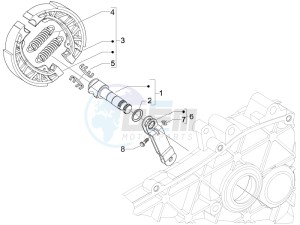 Fly 125 4t e3 (Vietnam) Vietnam drawing Rear brake - Brake jaw