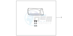 XL700VA9 UK - (E / ABS MKH SPC) drawing TOP BOX PILLION PAD (TOP)