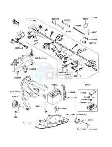 Z750S ZR750-K1H FR GB XX (EU ME A(FRICA) drawing Chassis Electrical Equipment