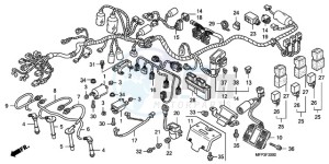 CB1300A9 BR / ABS MME - (BR / ABS MME) drawing WIRE HARNESS/IGNITION COIL (CB1300/CB1300A)