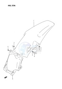 RM125 (E3) drawing REAR FENDER (MODEL P R S)