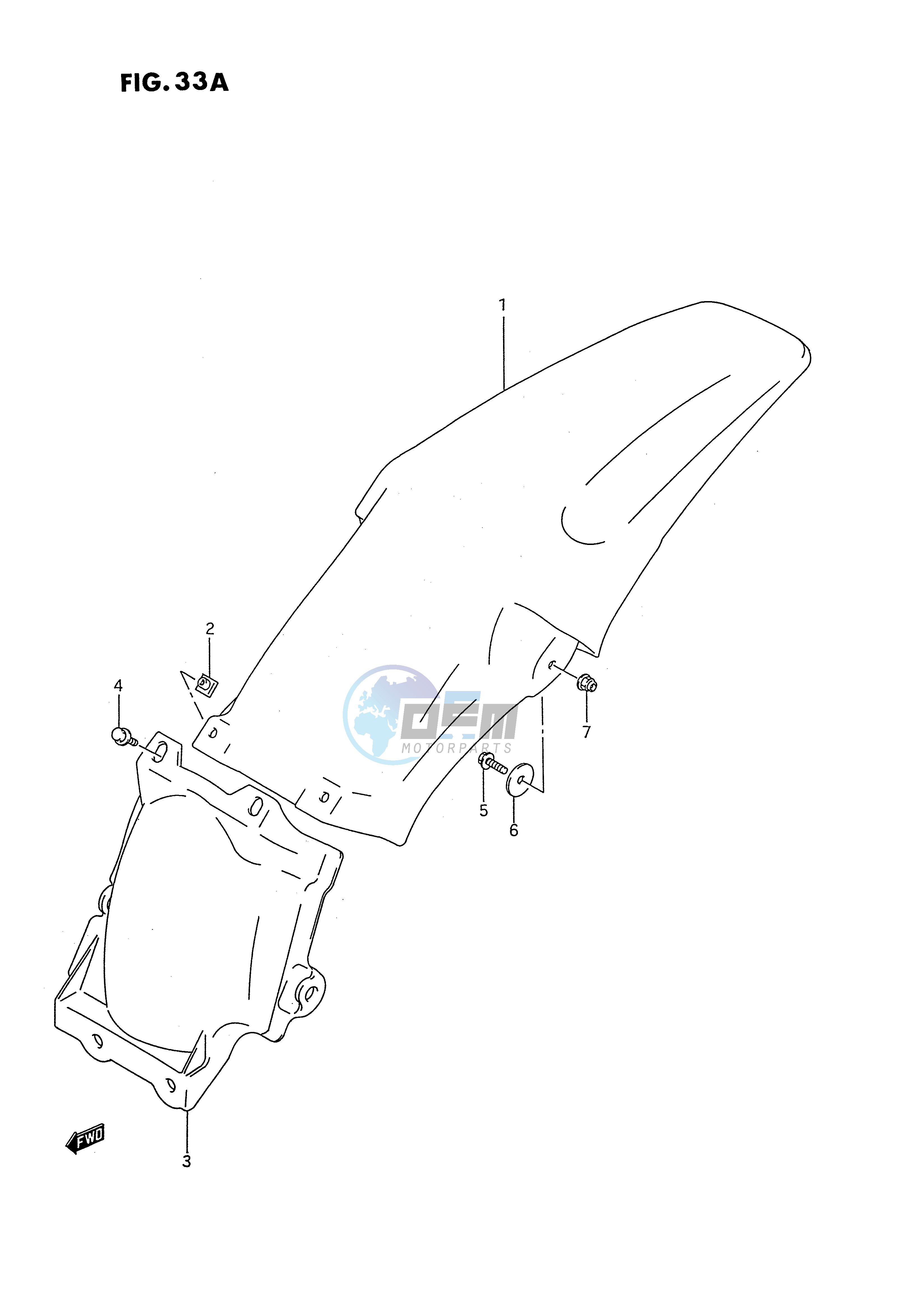 REAR FENDER (MODEL P R S)