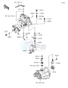 MULE SX KAF400JJF EU drawing Gear Change Mechanism