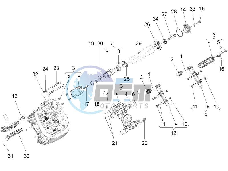 LH cylinder timing system